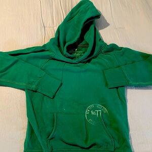 Women’s AE hoodie. Super soft dark grass green color